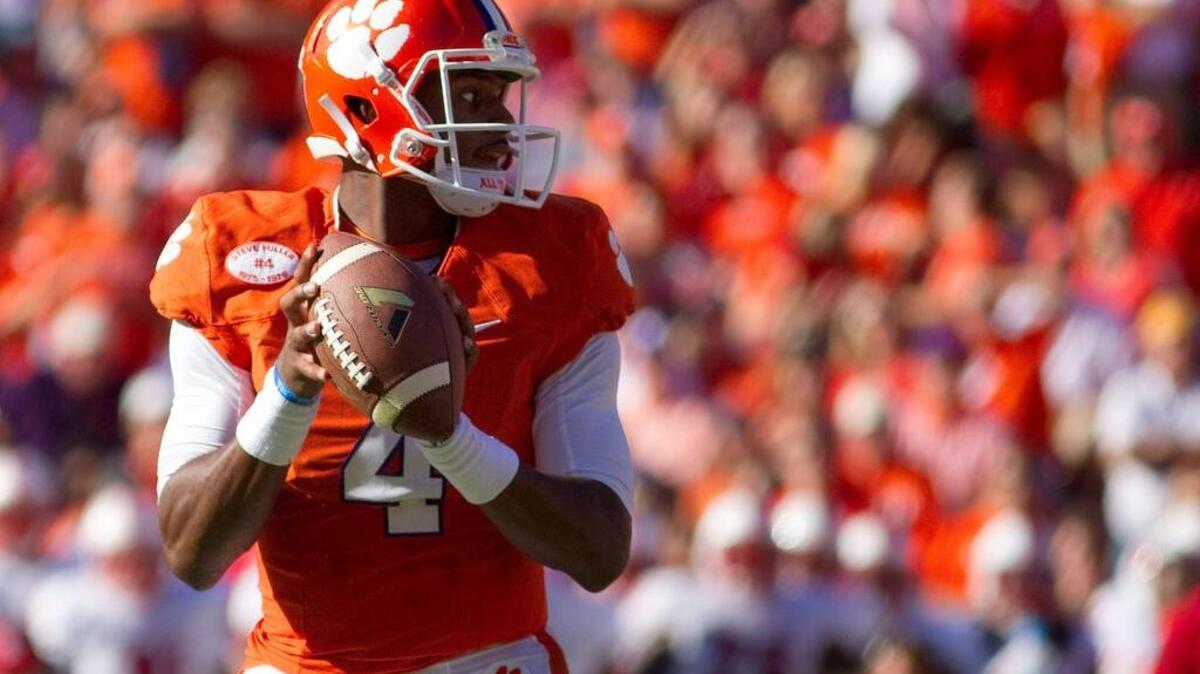 
Clemson quarterback Deshaun Watson 
