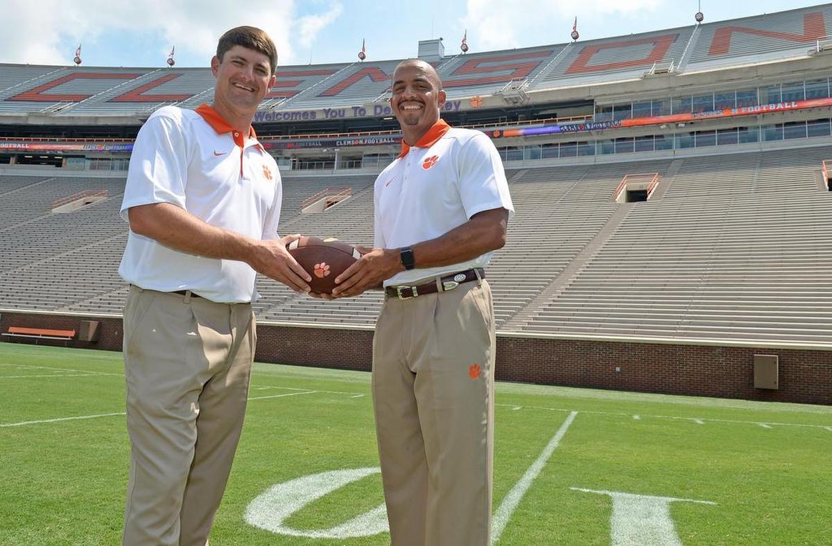 Co-Offensive Coordinators Tony Elliott and Jeff Scott.