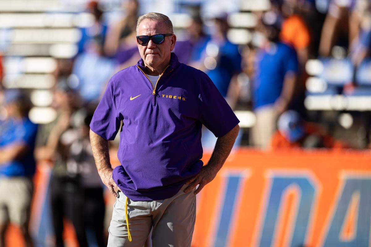 LSU football coach Brian Kelly