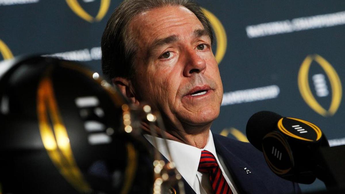 Alabama head coach Nick Saban