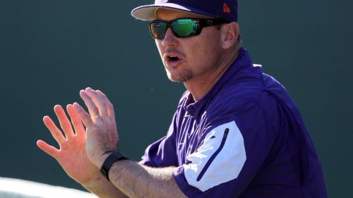 Clemson baseball coach Monte Lee