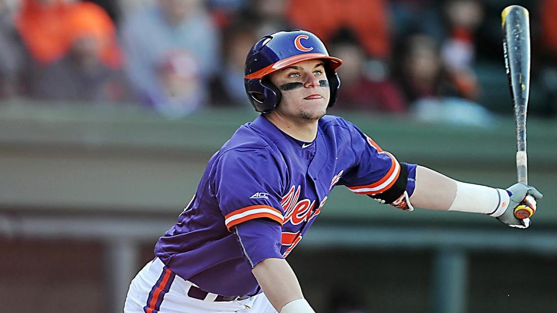 
Clemson catcher Chris Okey (25)
