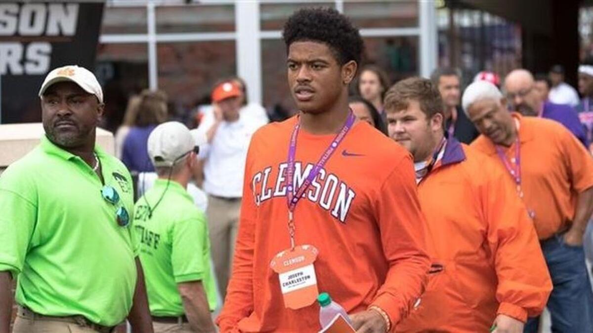 Joseph Charleston at the Wake Forest game in Clemson this past Saturday.
