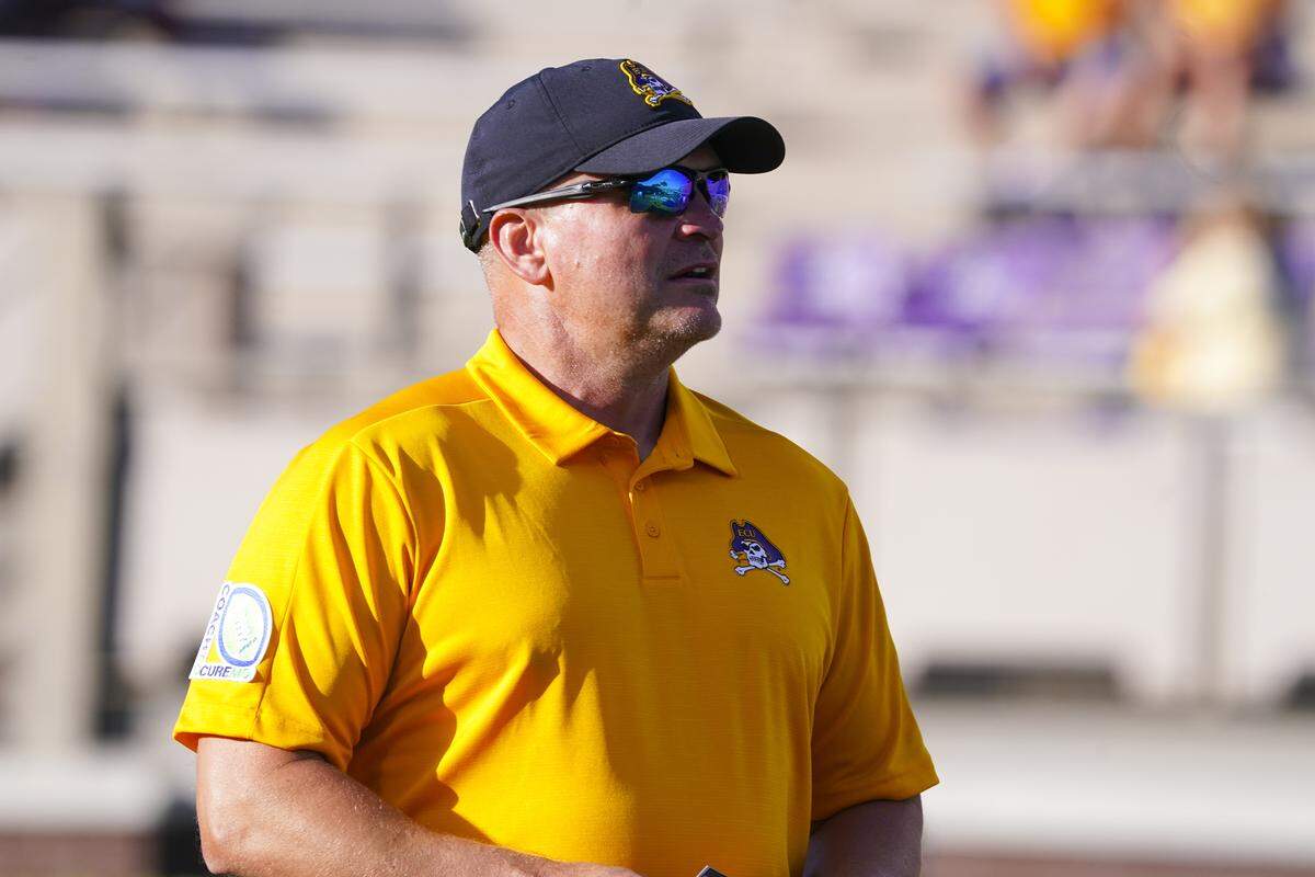 Former ECU coach Mike Houston in 2021