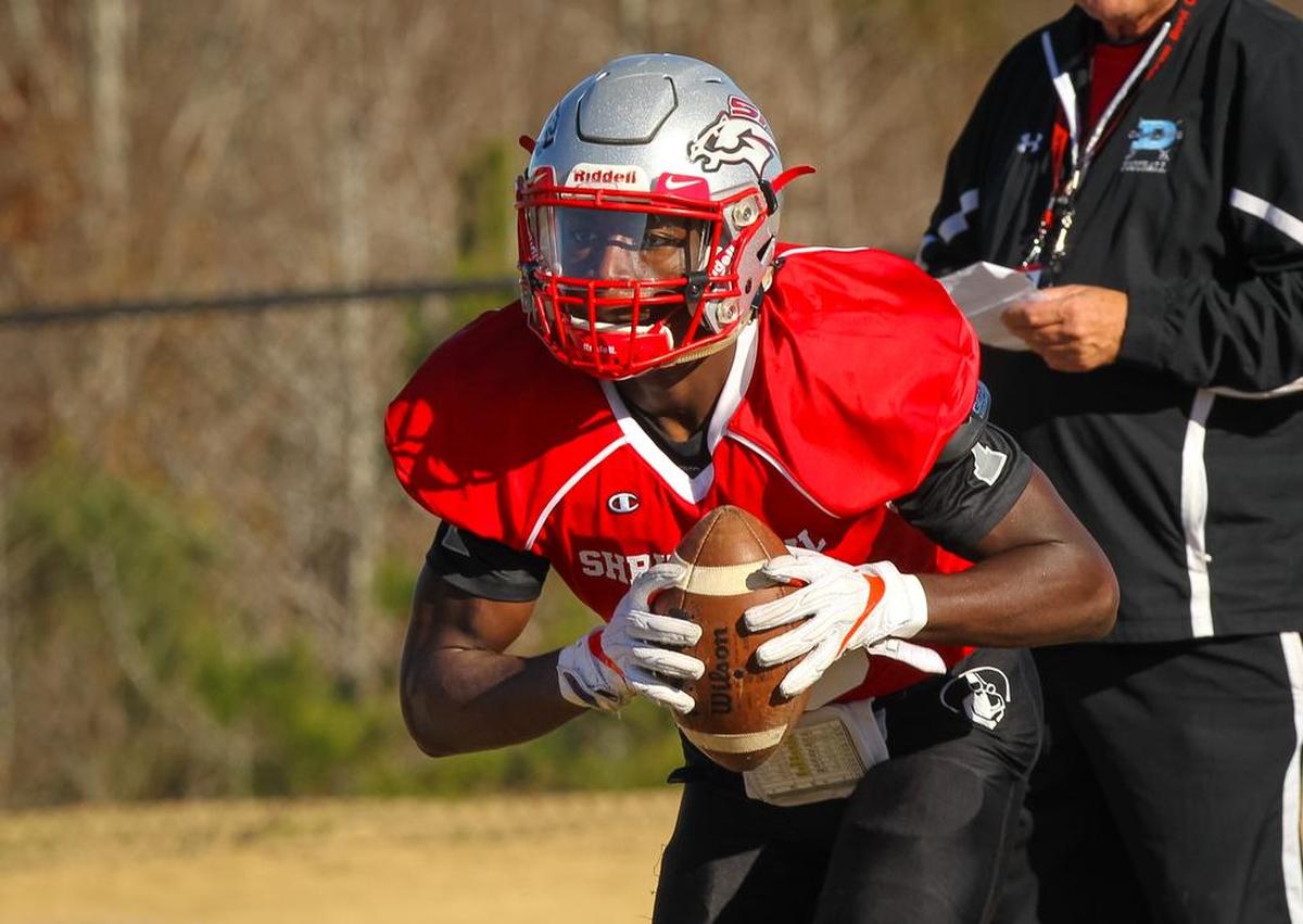 Derion Kendrick, from South Pointe High, played in the 2017 Shrine Bowl.