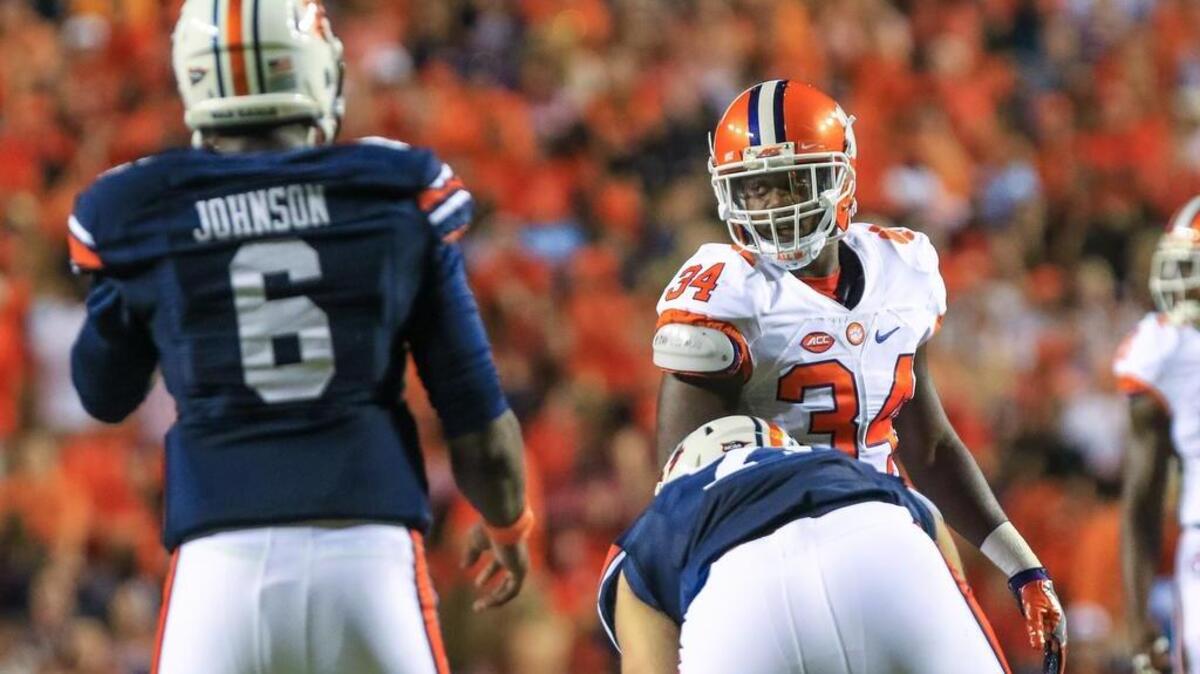 Clemson is counting on linebacker Kendall Joseph (34), playing against Auburn this past season, to be its leader on defense.