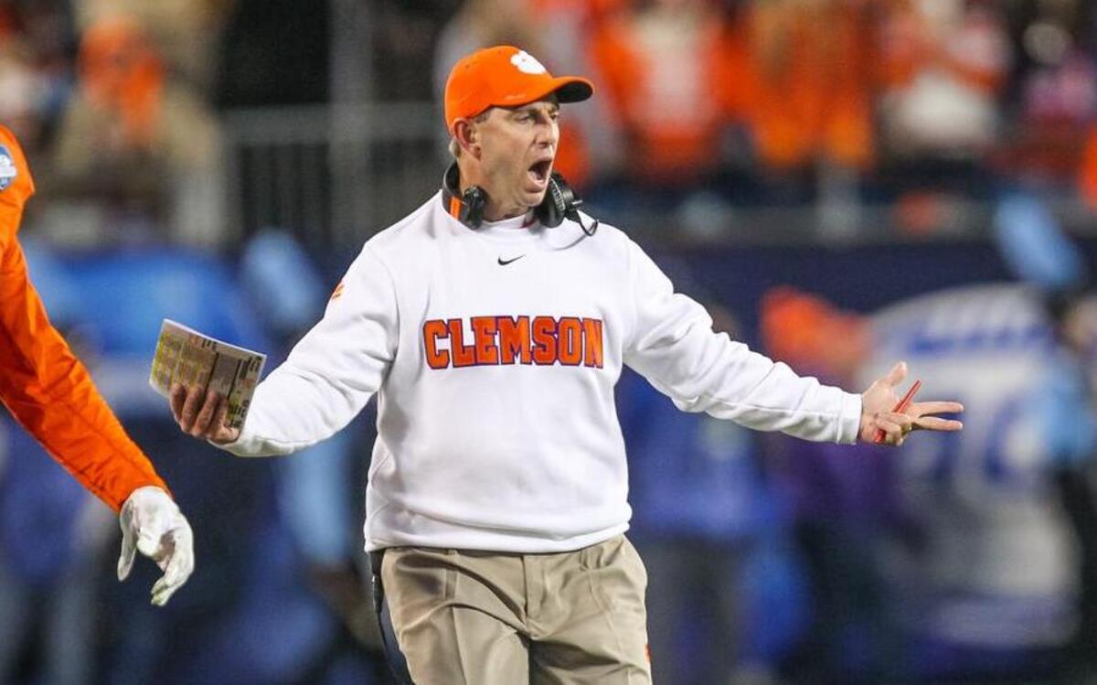 Clemson head coach Dabo Swinney