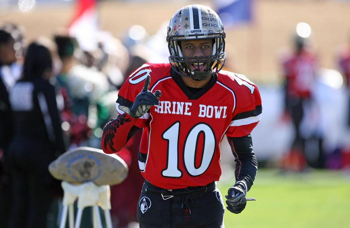 New Carolina Panthers defensive back Troy Pride Jr. played in the Shrine Bowl high school all-star game in 2015 for South Carolina when he was a star at Greer High School.