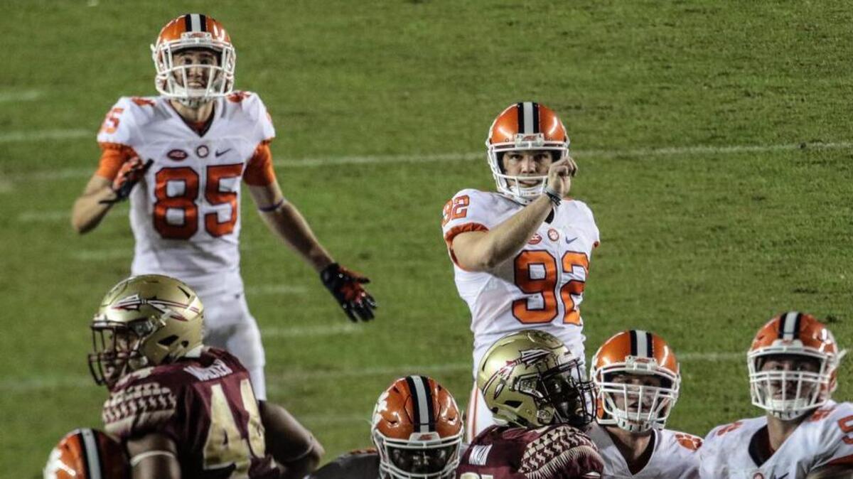 Clemson jicker Greg Huegel