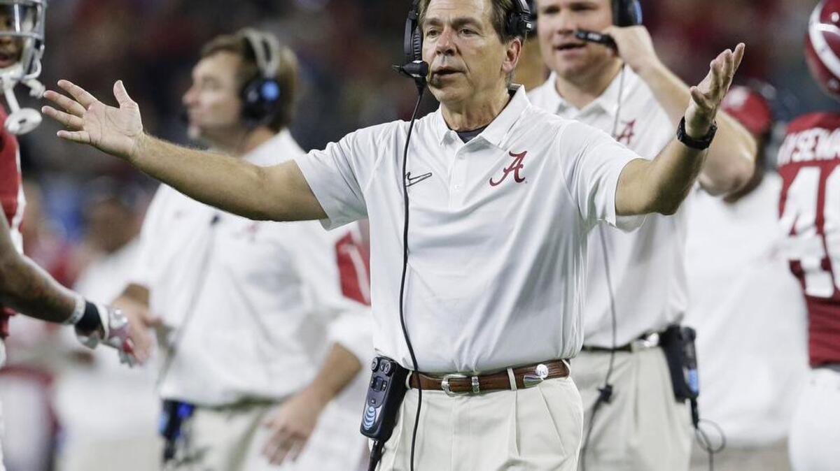 Alabama coach Nick Saban believes Clemson is the best team the Crimson Tide will face this year.