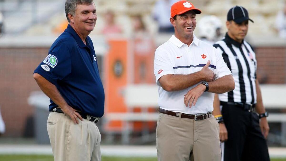 Paul Johnson and Georgia Tech will travel to face Dabo Swinney and Clemson on Saturday.