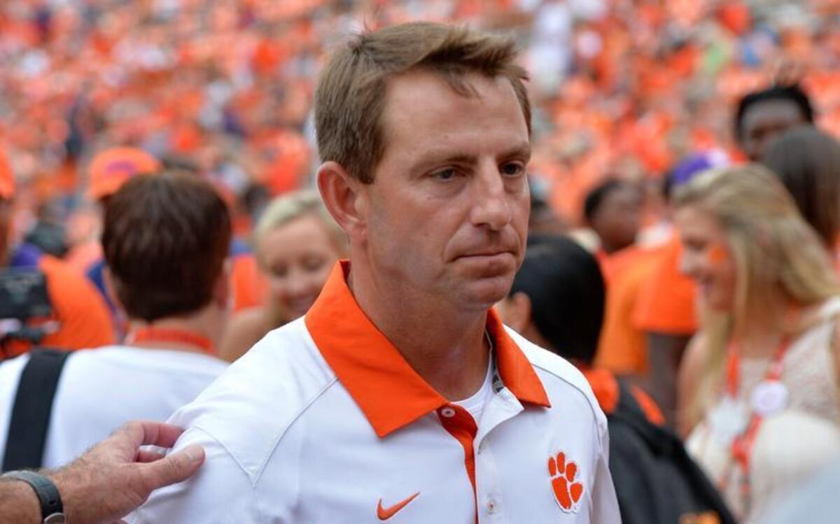 
Clemson head coach Dabo Swinney
