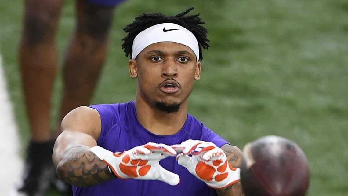 Former Clemson wide receiver Diondre Overton (14)