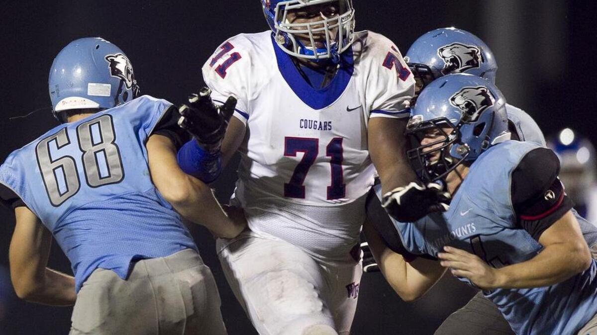 Wake Forest defensive lineman and Clemson commit Dexter Lawrence (71) is one of the top prospects in the nation.