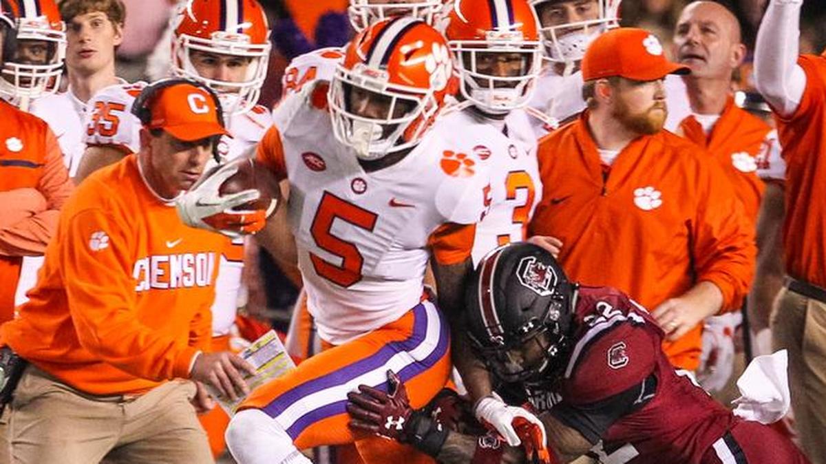 Clemson receiver Tee Higgins has been coming on strong at the end of the year.