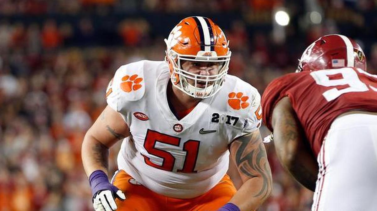 Clemson guard Taylor Hearn declared for the NFL draft on Wednesday.