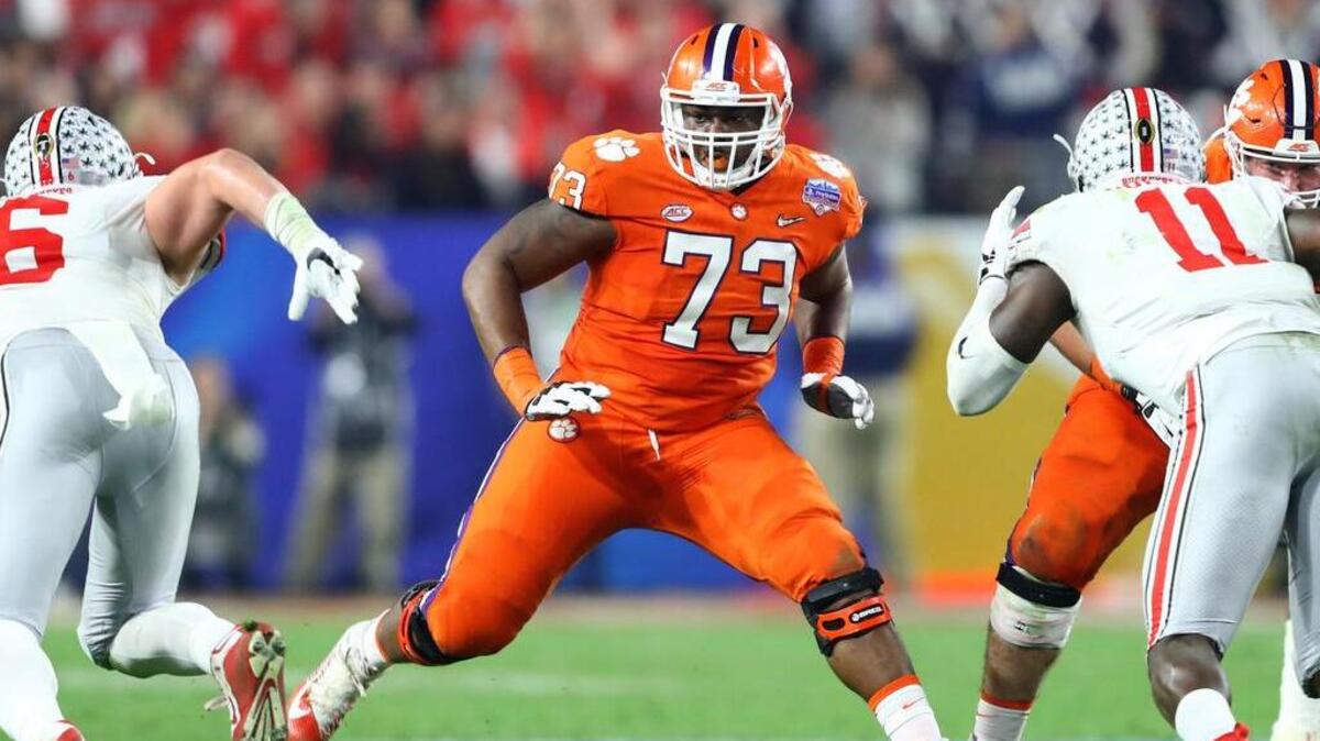 Clemson Tigers offensive tackle Tremayne Anchrum (73) played 292 snaps with one start last season.