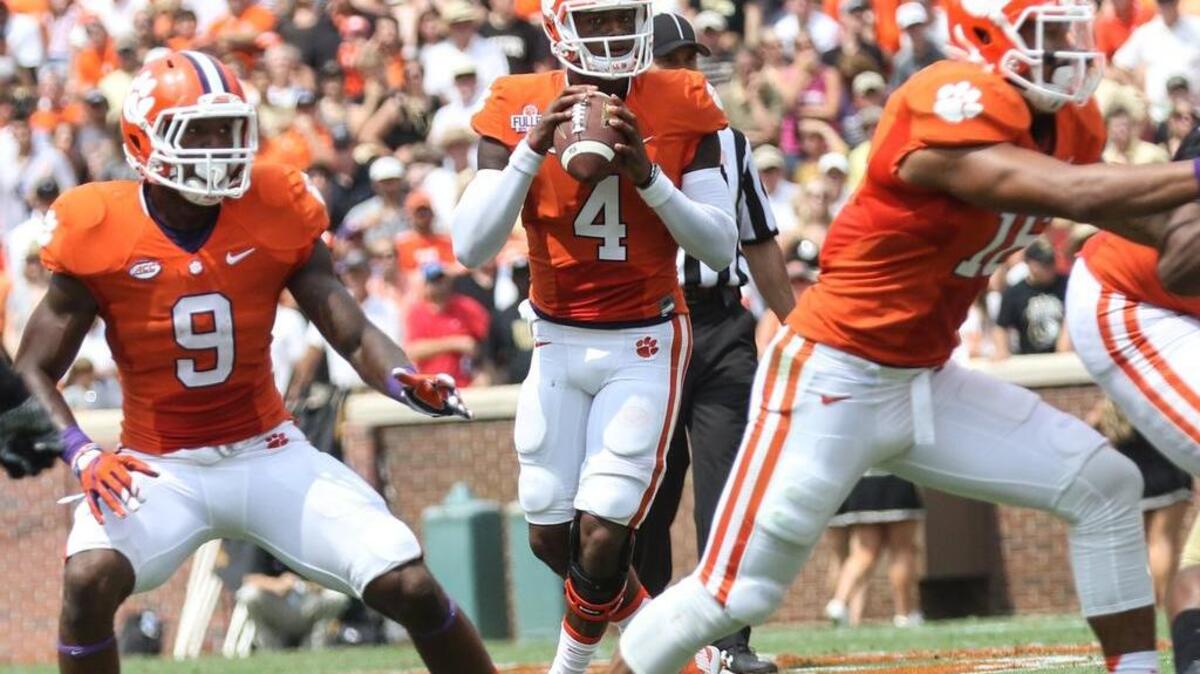 
Clemson's Deshaun Watson has not had to run much this season, but that could change in the Tigers’ next few games.
