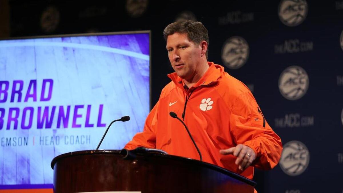 Clemson Tigers coach Brad Brownell leads a team of “nomads” because of stadium work.