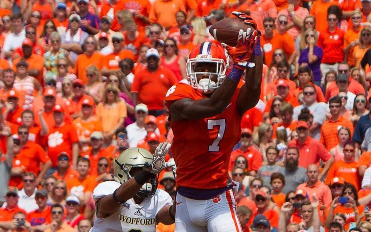 Clemson’s Mike Williams was injured against Wofford last season in the season opener, and returns this year to join what is among the best wide receiving corps in the country.