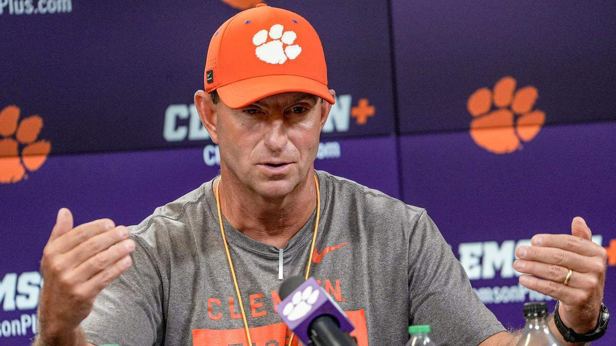 Clemson football coach Dabo Swinney