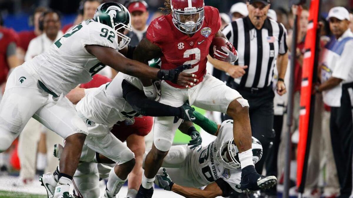 Alabama running back Derrick Henry will be a main focus of Clemson’s defense Monday in the national title game.