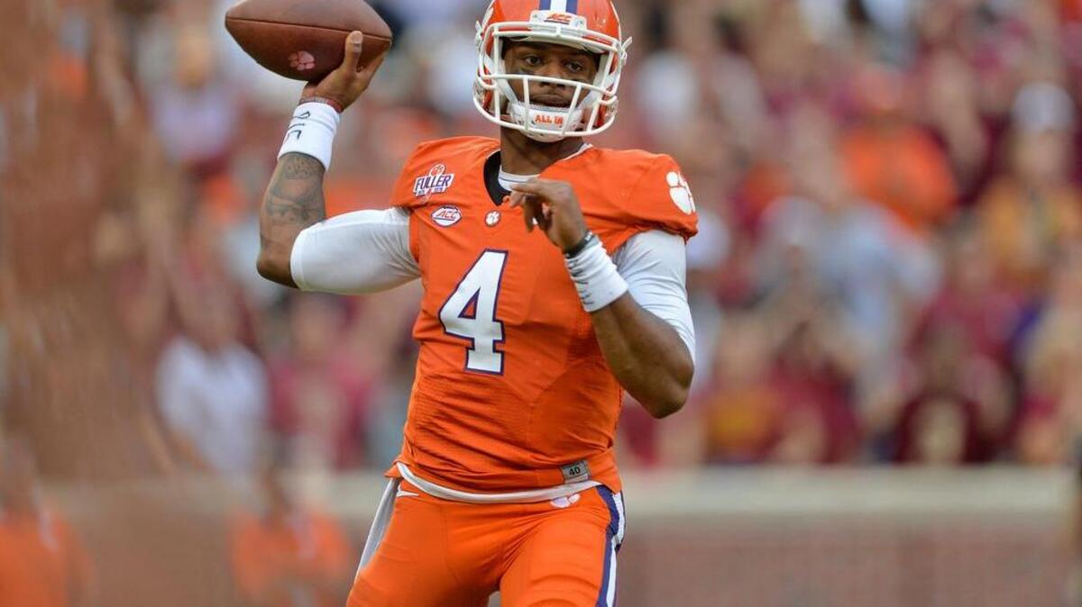 Clemson quarterback Deshaun Watson has been thrust to the top of some Heisman Trophy lists after his strong performance against Florida State.
