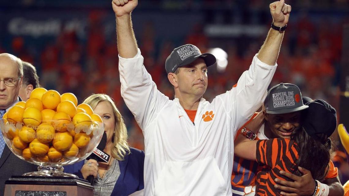 Dabo Swinney and No. 1 Clemson will be underdogs for the second straight game in the Championship Game against Alabama.