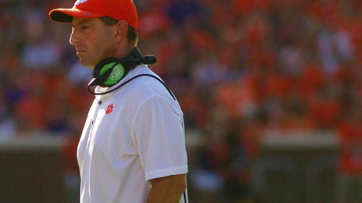 Dabo Swinney has led Clemson to a 5-0 record so far this season.