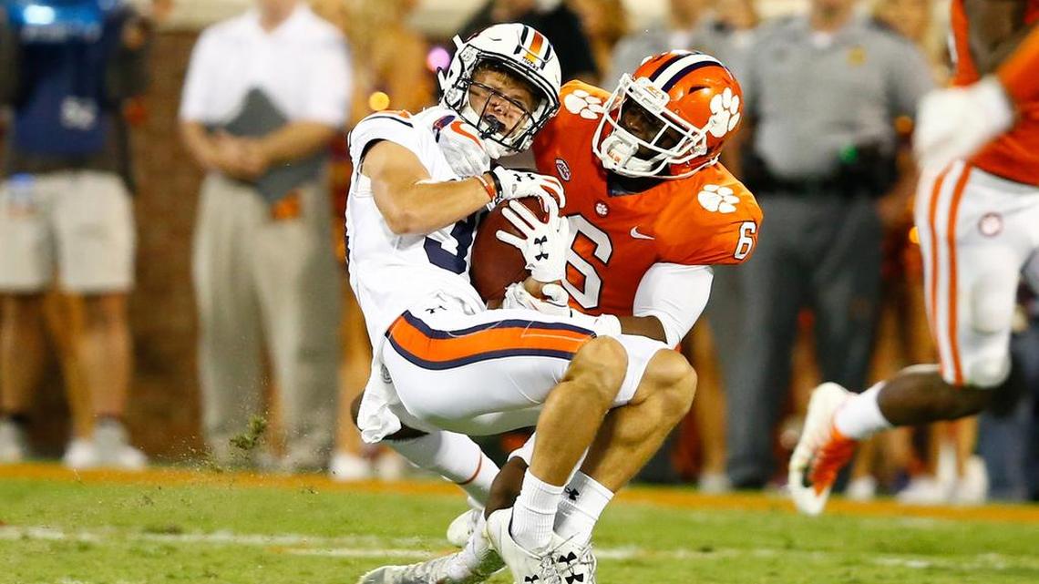 Clemson linebacker Dorian O’Daniel had a career high 14 tackles on Saturday against Auburn.