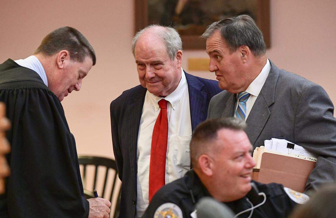 City of Clemson prosecutor Kurt Tavernier (standing on right) during an unrelated hearing in 2019