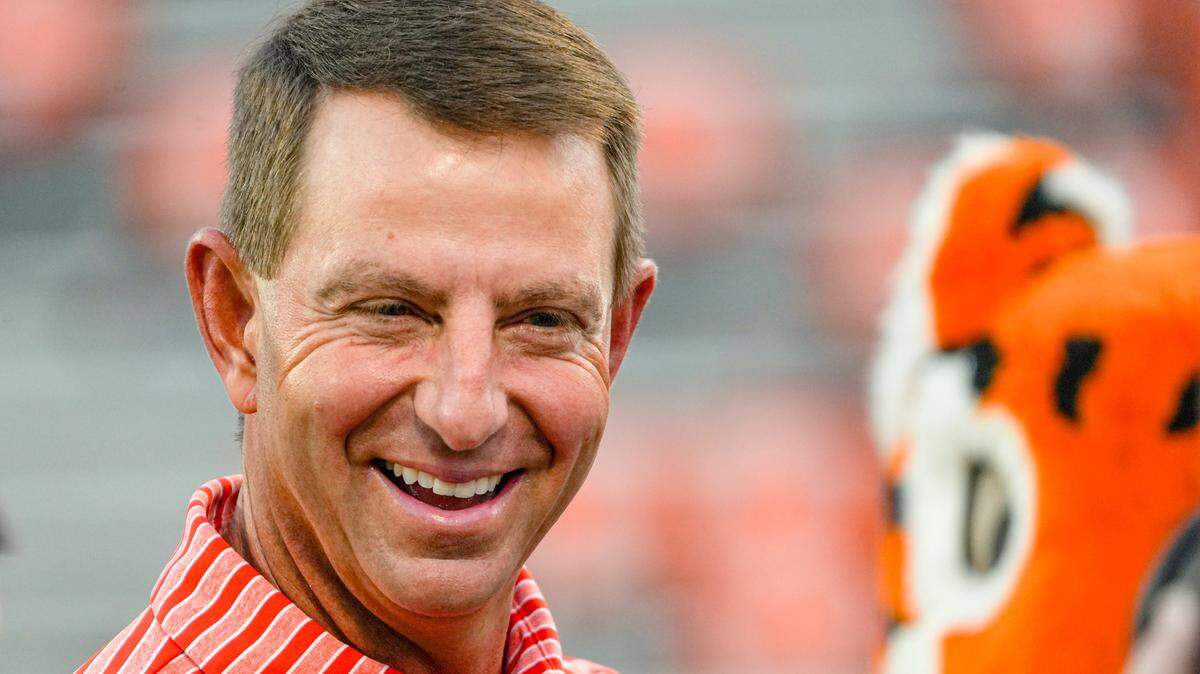 Clemson football coach Dabo Swinney