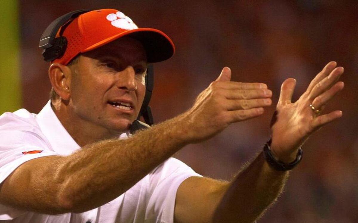Tigers head coach Dabo Swinney