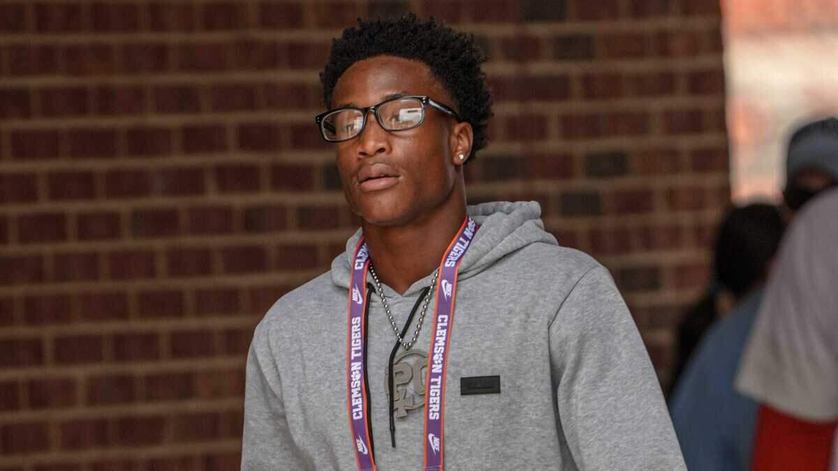 Clemson football recruit Kentavion “Polo” Anderson at the Tigers’ Sept. 6 home game vs. Troy at Memorial Stadium