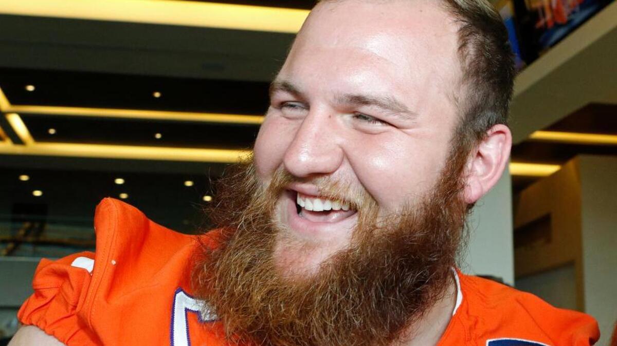 Clemson offensive lineman Eric Mac Lain