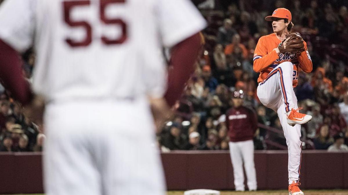 Clemson starting pitcher Charlie Barnes is a candidate to be the first Clemson player off the board.