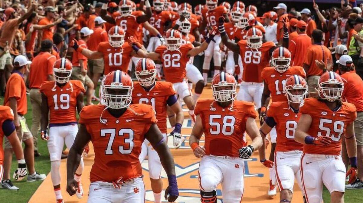 
The Clemson Tigers took on the Wofford Terriers for the season opener at Death Valley in Clemson on September 5, 2015.
