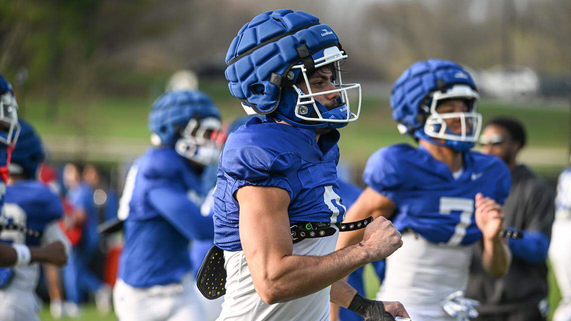 Former Clemson wide receiver Troy Stellato (center) transferred to Kentucky this offseason after four seasons with the Tigers