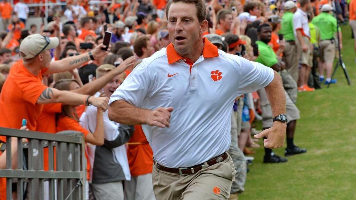 
Clemson head coach Dabo Swinney 
