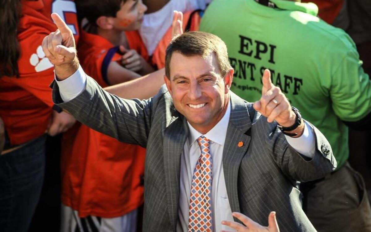 Clemson head coach Dabo Swinney
