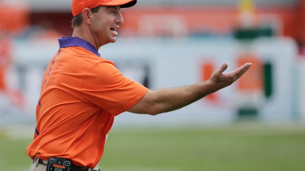 Clemson head coach Dabo Swinney