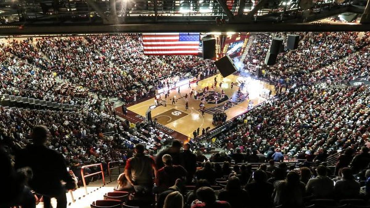 Colonial Life Arena, which had a sellout for the South Carolina and Conneticut women’s game, could host an NCAA men’s regional.
