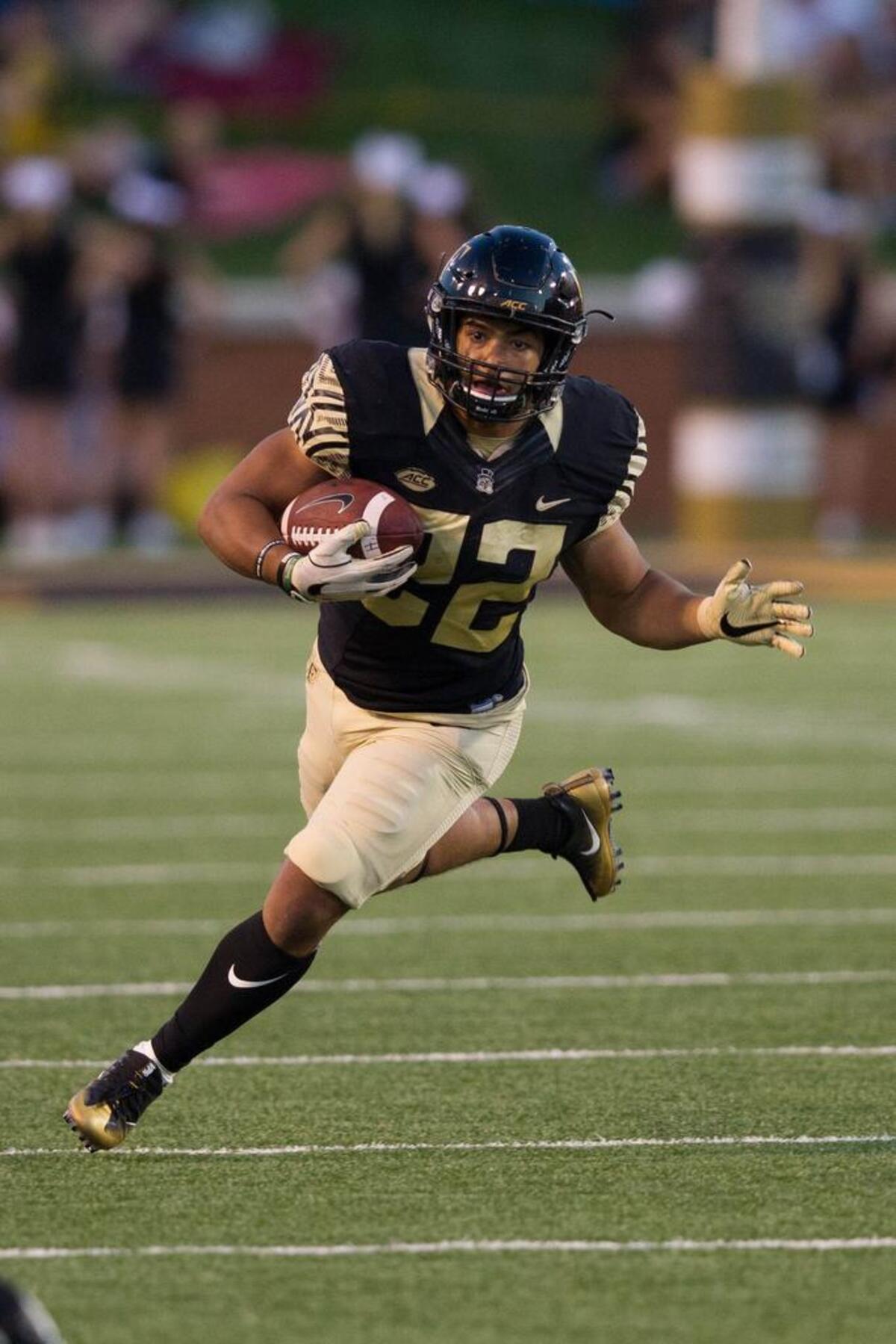 Wake Forest Demon Deacons running back Matt Colburn (22)