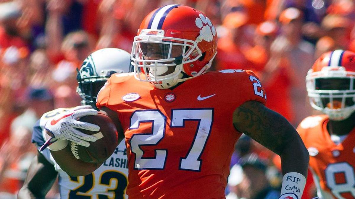 C.J. Fuller and Clemson’s running backs got off to a strong start to the season on Saturday.