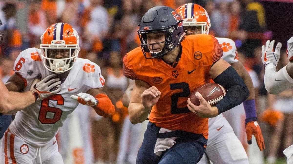 Syracuse QB Eric Dungey had a big game Friday night against Clemson.