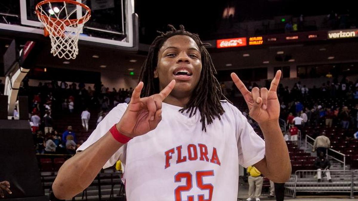 A.C. Flora High School forward Christian Brown (25)