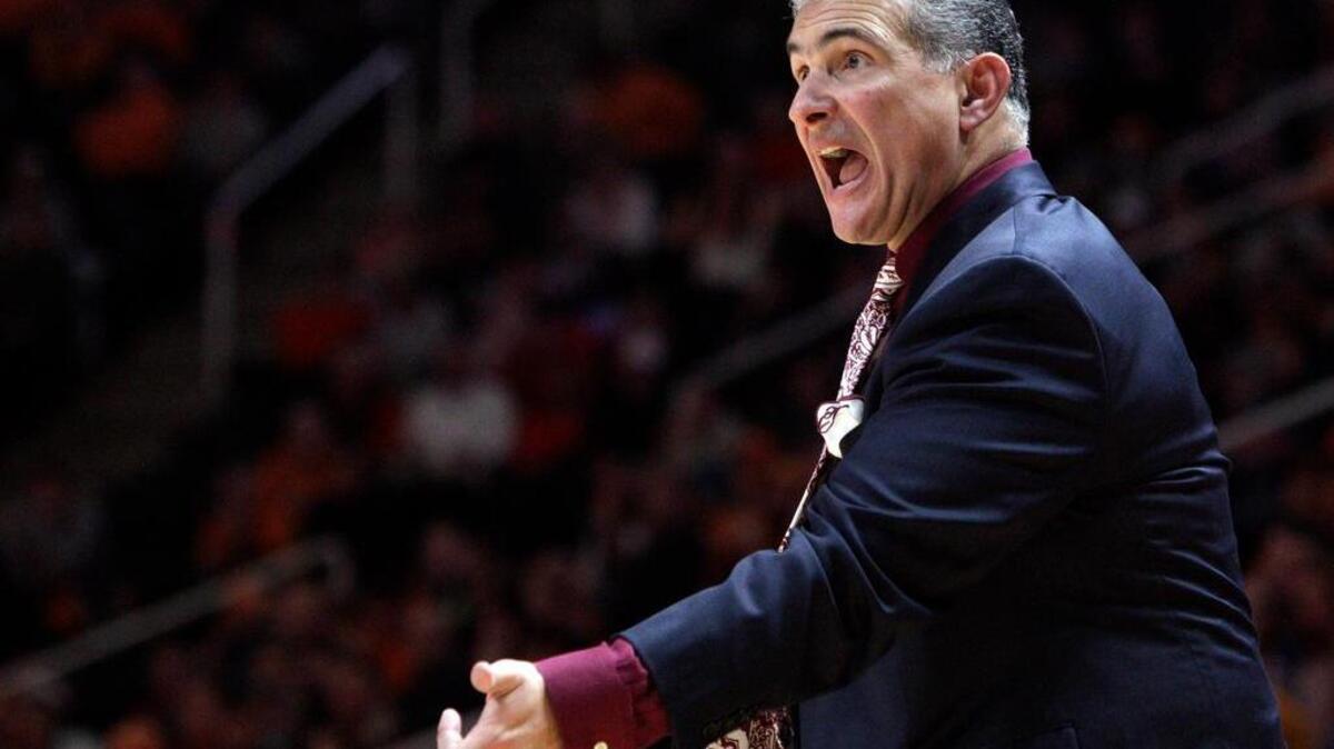 South Carolina head coach Frank Martin yells to his player during the second half of the game Saturday against Tennessee.