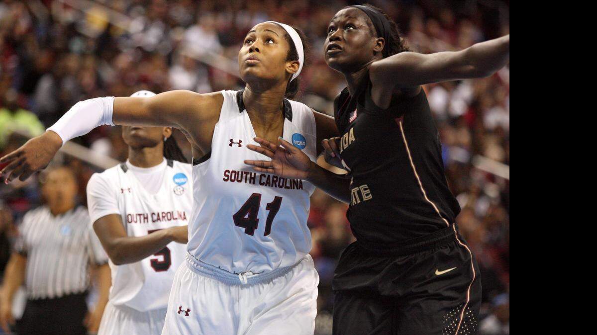 
South Caroilna’s Alaina Coates will be a junior in the 2015-16 season.
