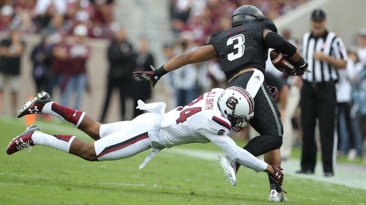South Carolina’s D.J. Smith (24) is expected to start at safety Saturday.