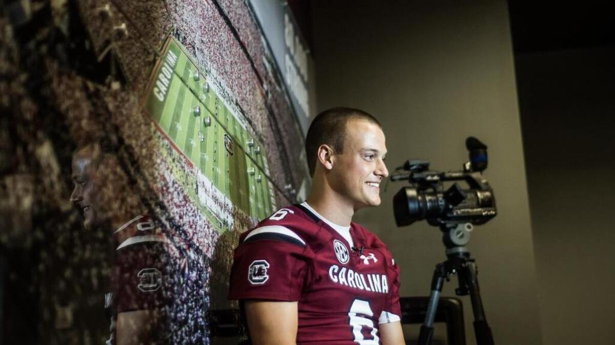 
Gamecocks quarterback Connor Mitch
